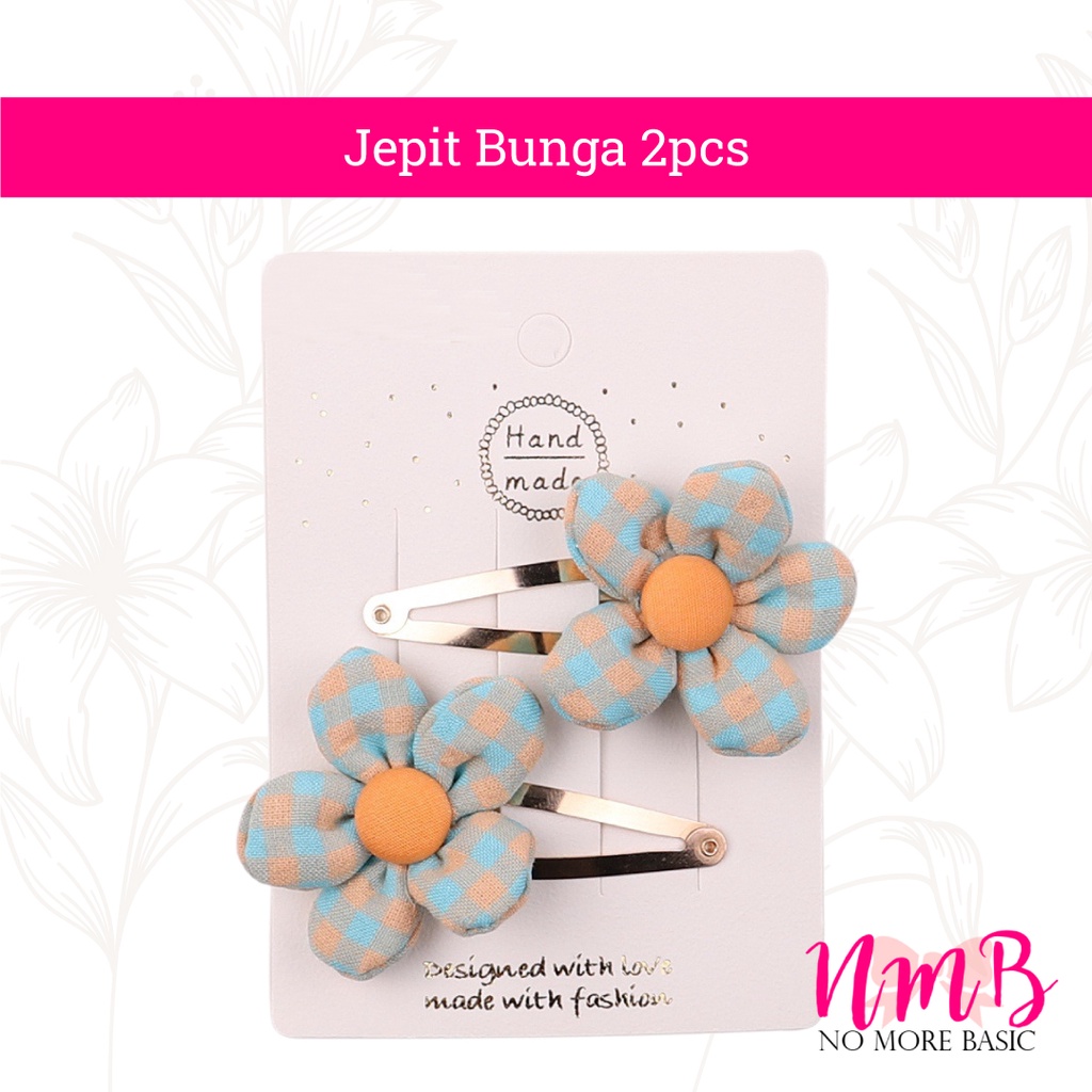 Jepitan Rambut Anak Perempuan Korea Set Jepitan Bunga 1 Set isi 2 pcs Rambut Anak Motif Lucu