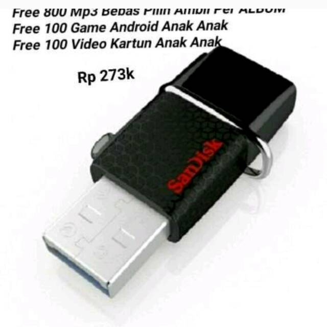 OTG Sandisk Free MP3,MP4 Dan Game Android