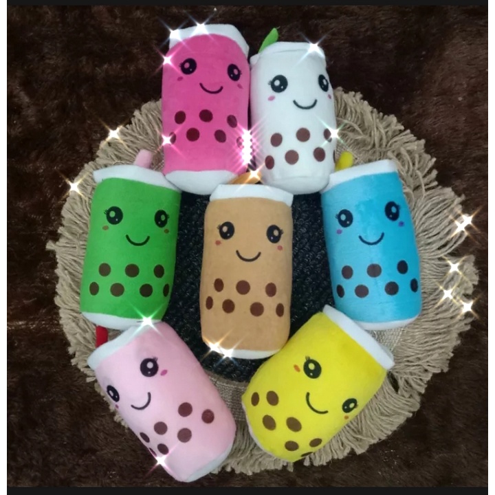 Boba mini gantungan kunci imut gantungan tas Boba mini imut