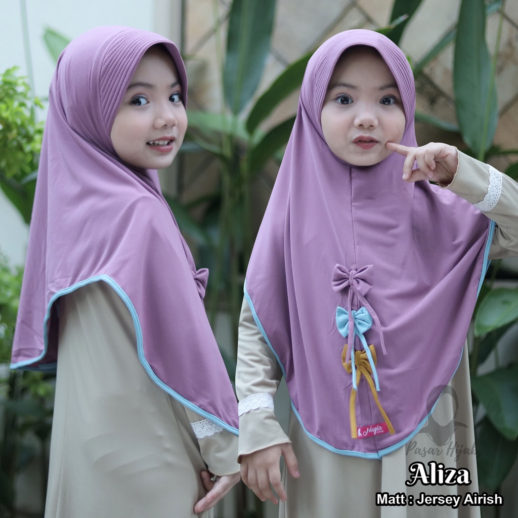 Kerudung Anak Al-Nizam Hijab Anak Aliza Jilbab Anka Jersey Premium Pasar Hija'b