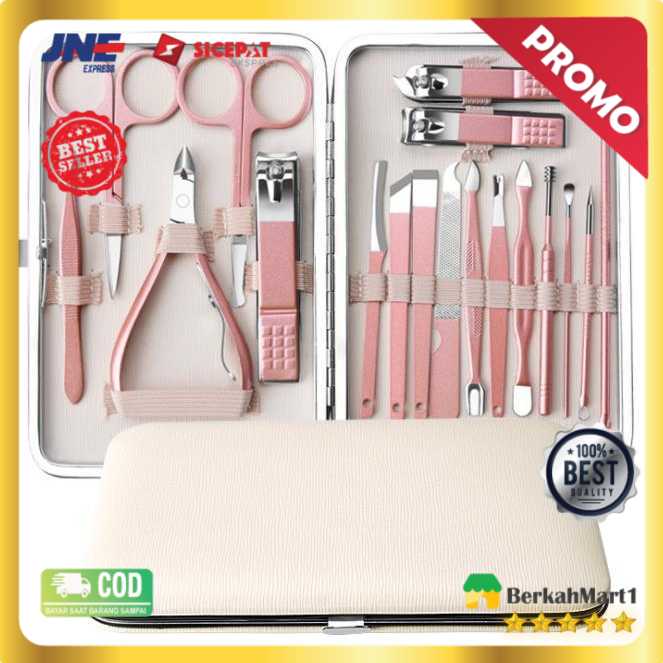 Biutte.co Nail Art Set Gunting Kuku Manicure Pedicure 18 PCS - ZJQ-18