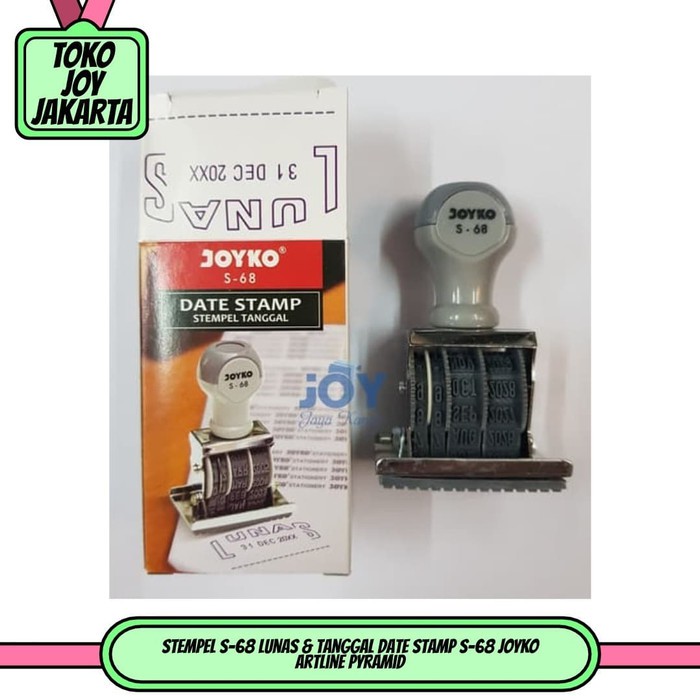 

Stempel S-68 Lunas & Tanggal Date Stamp S-68 JOYKO Artline Pyramid