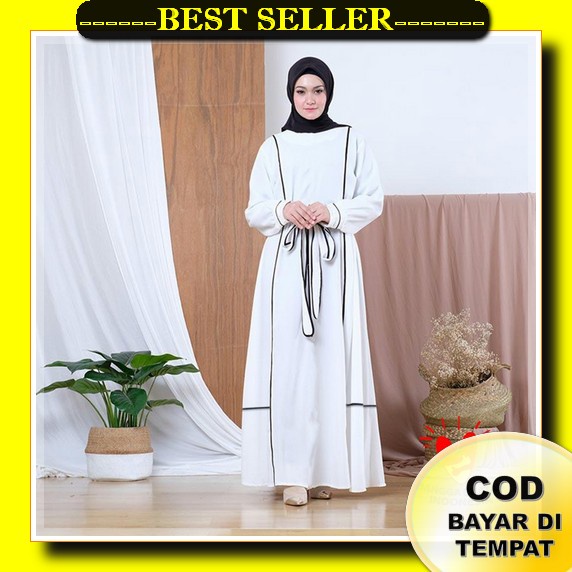 3Jlz Abaya Turkey Terbaru Original Premium Mewah Hitam Wanita Dewasa Elegan Modern Model Import Keki
