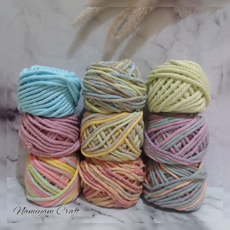 Part 2 4MM Tali katun macrame/makrame benang macrame cotton rope