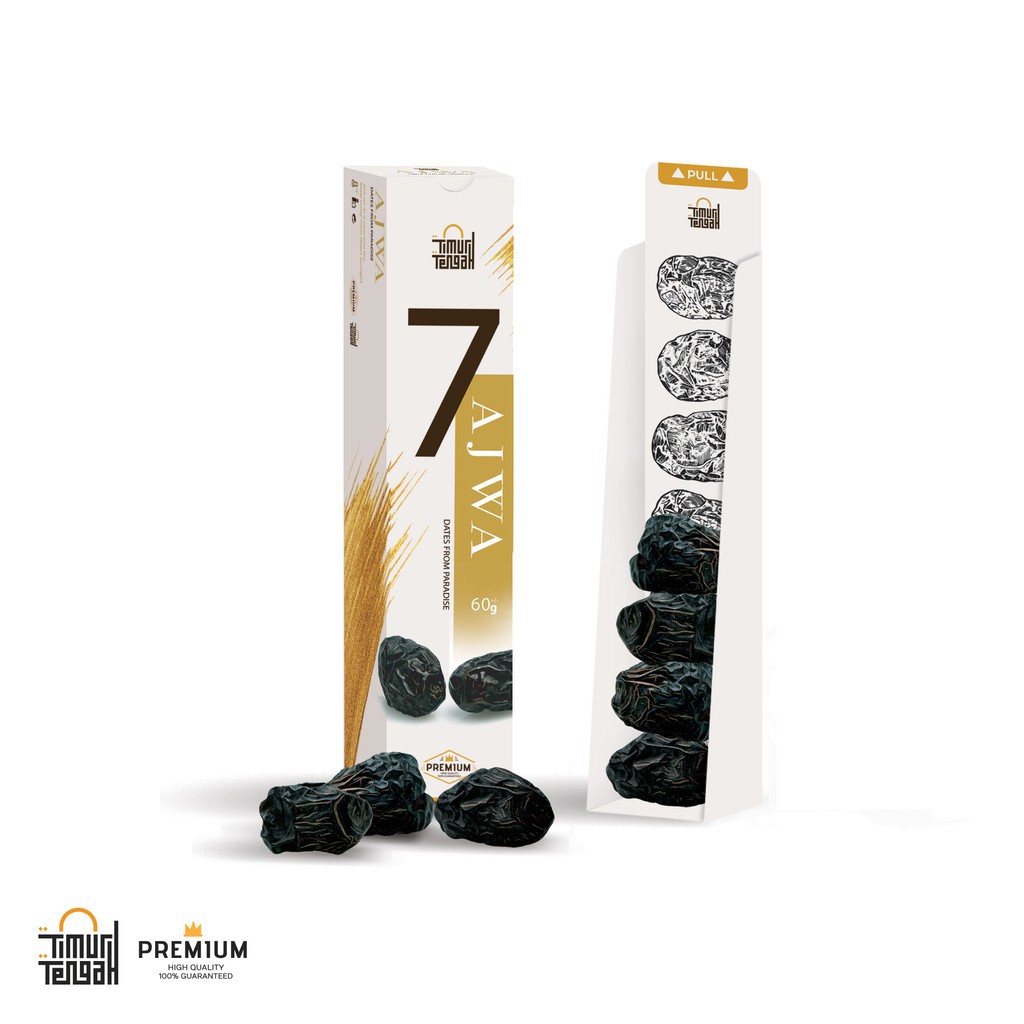 

Kurma Ajwa JUMBO Premium Timur Tengah 7butir HQ