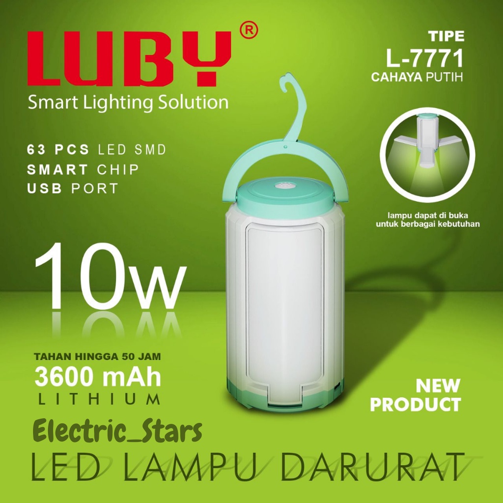Lampu Emergency Gantung Luby L-7771 10 watt Portable