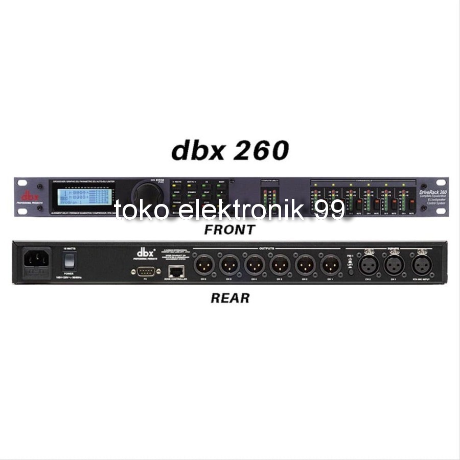DBX-260 / DBX260 / DBX 260 Speaker Management , MONO 6WAY ORIGINAL