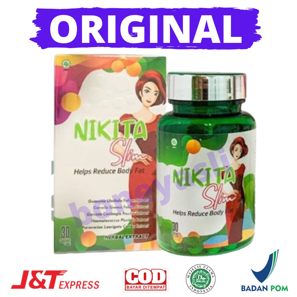 Nikita Slim Extra Strong Original Obat Diet Pelangsing Badan Bpom Asli