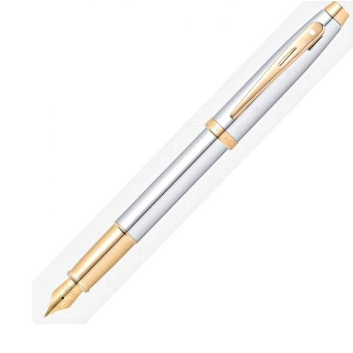 

Sheaffer SGC100 - 9340 Brushed Chrome with 22K Gold Fountain Pen