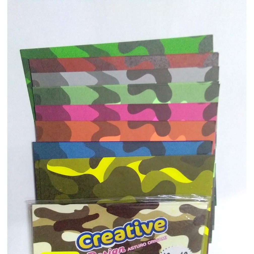 

ASTURO kertas ORIGAMI 14x14 CREATIVE ARMY ISI 25 LEMBAR kertas lipat motif