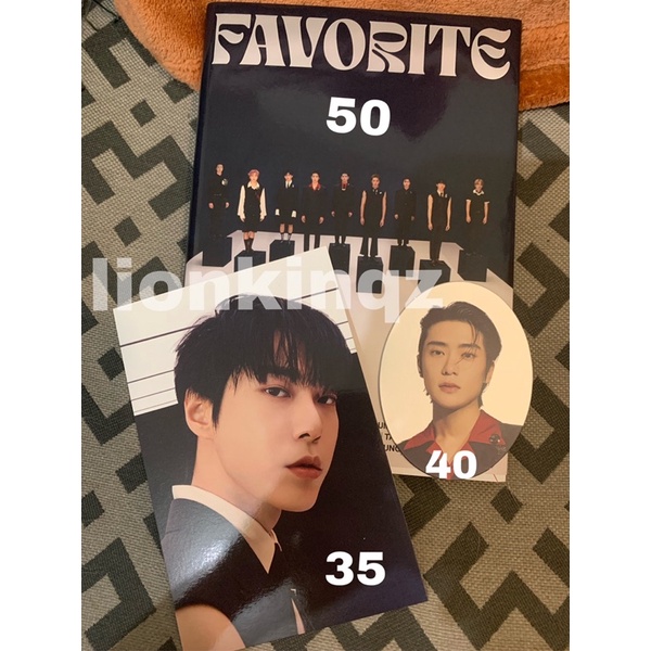 NCT 127 Album Favorite Classic Ver,Postcard Doyoung,Pendant Card Jaehyun
