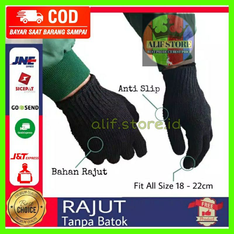 ALS001 SARUNG TANGAN MOTOR GLOVE SEPEDA ANTI SLIP PADDING STRECH SEMUA UKURAN FULL