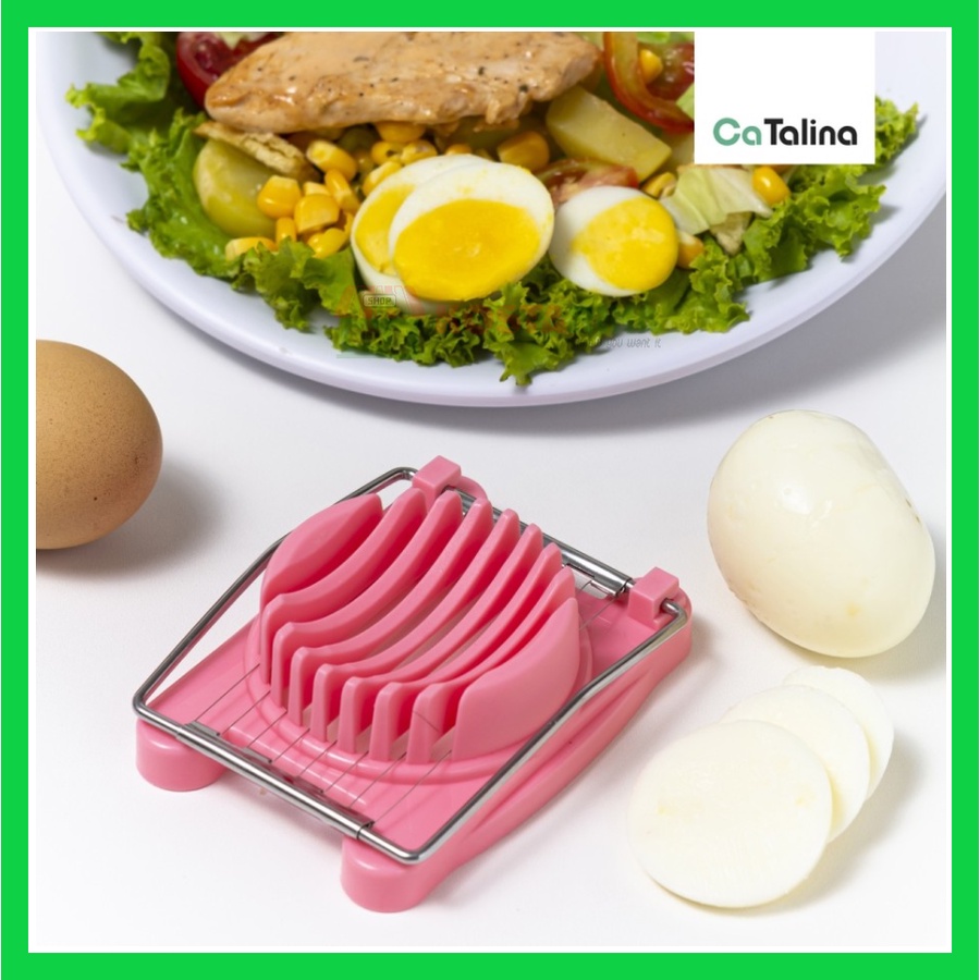 CaTalina Alat Pemotong Telur Egg Slicer CaTalina Pemotong Telur