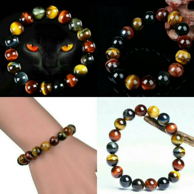 NEW Gelang Batu Tiger Eye Natural Unisex