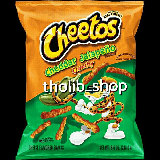 

Cheetos frito lay's Cheetos cheddar jalapeno 80z 226.8gr USA