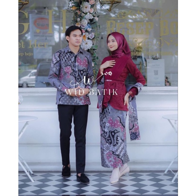 AVEENA COUPLE ENAGEMENT SETELAN KEBAYA FREE SELENDANG BAJU WISUDA BAJU KONDANGAN MUSLIMAH SETELAN KEBAYA WANITA DAN KEMEJA PRIA