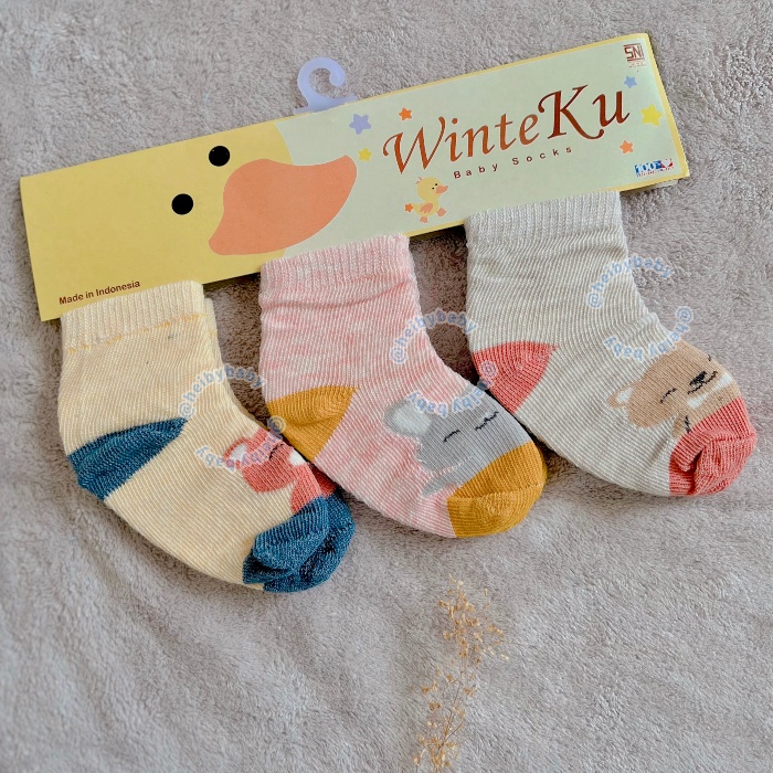 Winteku Baby Socks / Kaos Kaki Bayi / Kaos Kaki 3in1 / Kado Bayi / Kado Lahiran