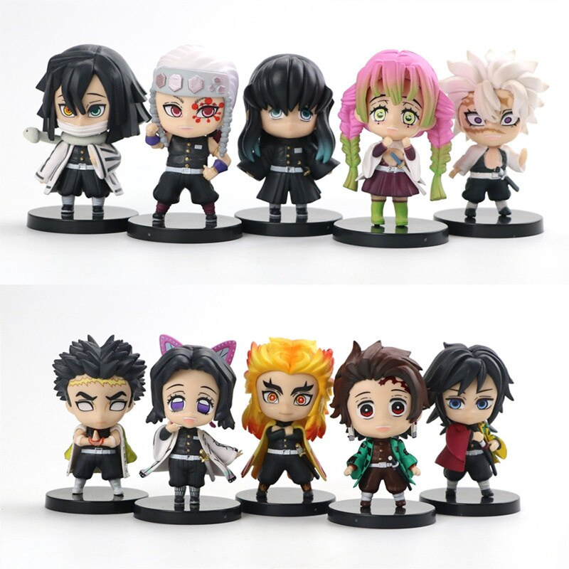 2021 Anime Demon Slayer Kimetsu No Yaiba Action Figure PVC Model Dolls Car Ornaments