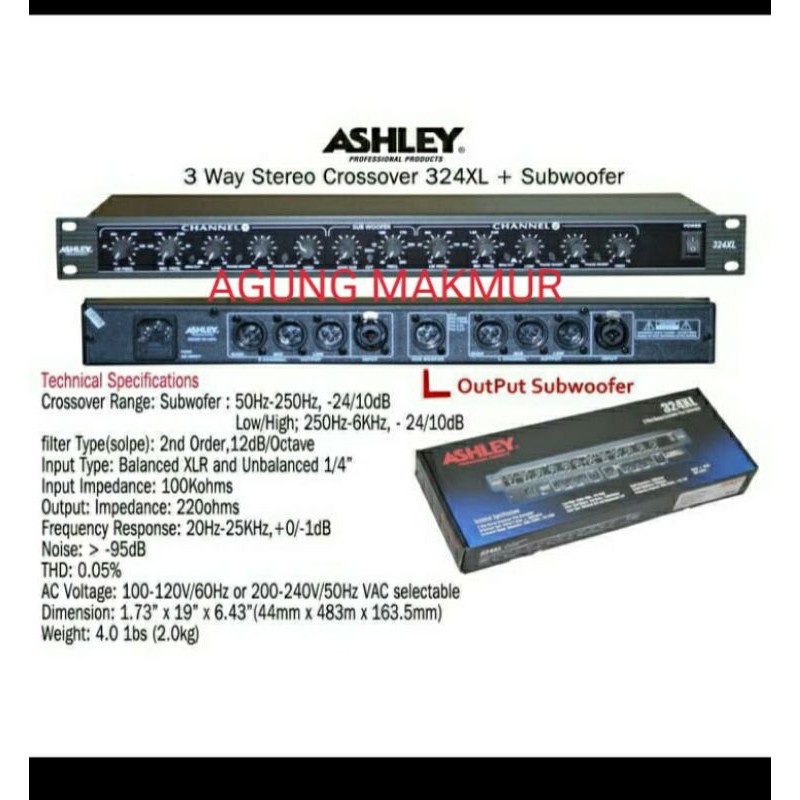 Crossover Ashley 324XL + Subwoofer Original