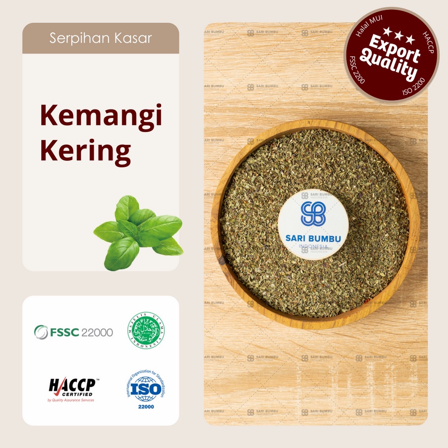 

Kemangi Kering / Dry Basil 250gr Export Quality