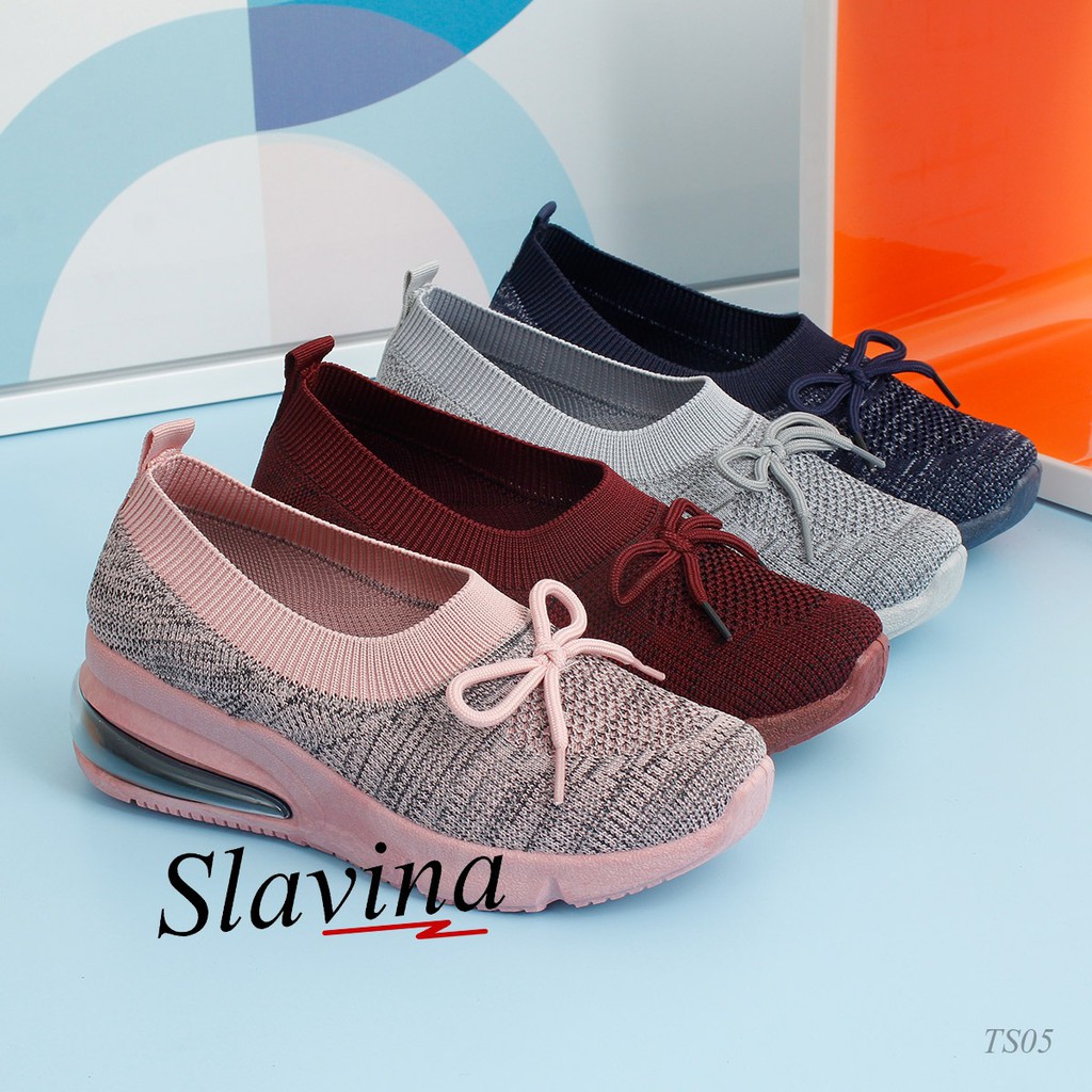  Sepatu  import Slavina TS05 wedges branded  wanita  batam 