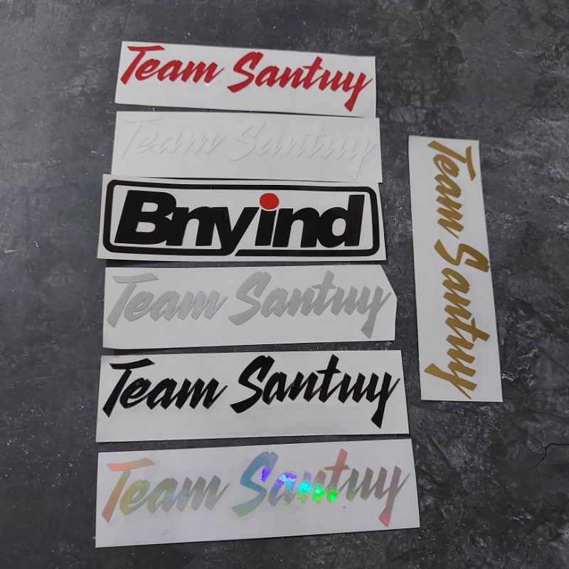 STICKER TEAM SANTUY CUTTING