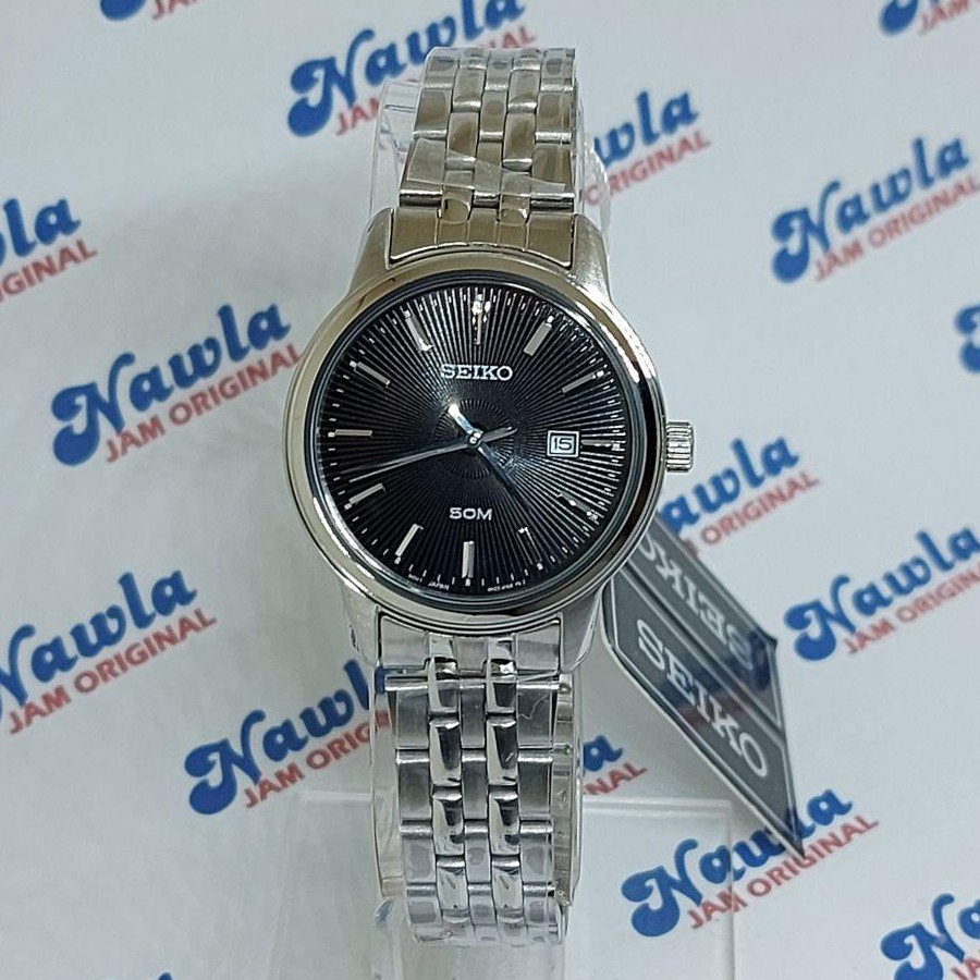 Seiko Ladies SUR663P1 Quartz Black Dial - Jam Tangan Wanita SUR663