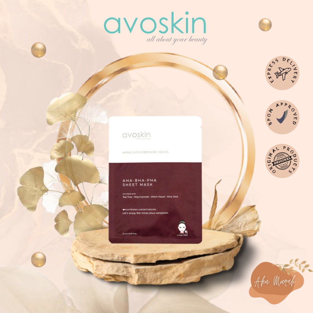 ✨ AKU MURAH ✨ Avoskin AHA-BHA-PHA Sheet Mask