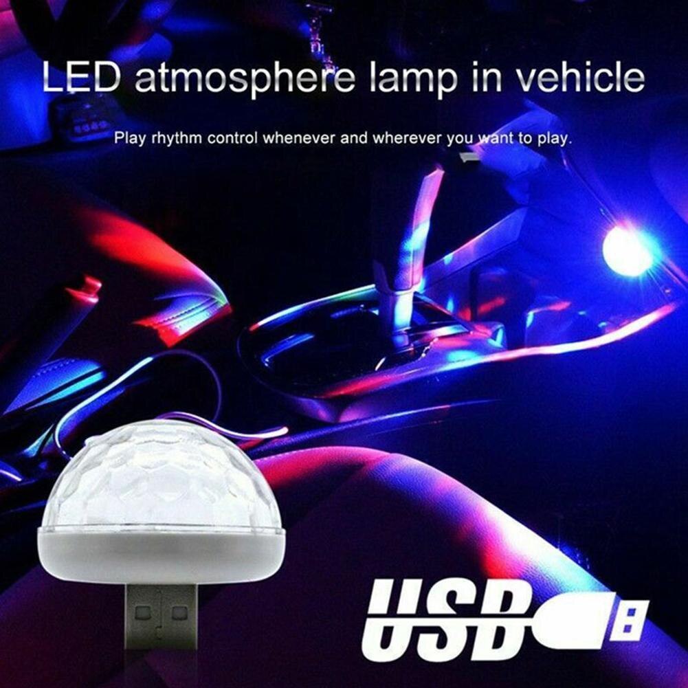 Lampu stereo Mobil Mini, Ornamen Lampu led Berwarna Untuk Pesta karaoke, Dengan usb, Lampu rgb, Bagus Untuk Pencahayaan Pesta, e7l5