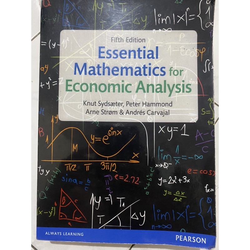 Jual Buku Essential Mathematics for Economic Analysis Fifth Edition Shopee Indonesia