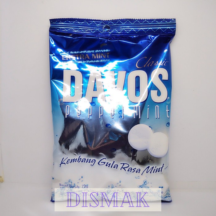 Permen Davos Kantong Biru (rasa Extra MINT)