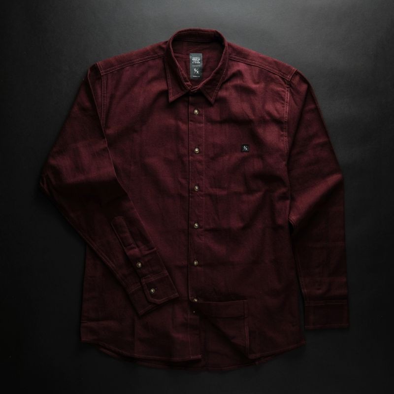 SIXPAX ONTARIO SHIRT LONG MAROON