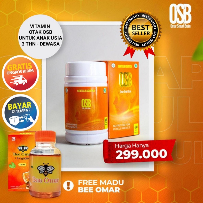 Osb vitamin otak anak cerdas vitamin otak dewasa 100% herbal original