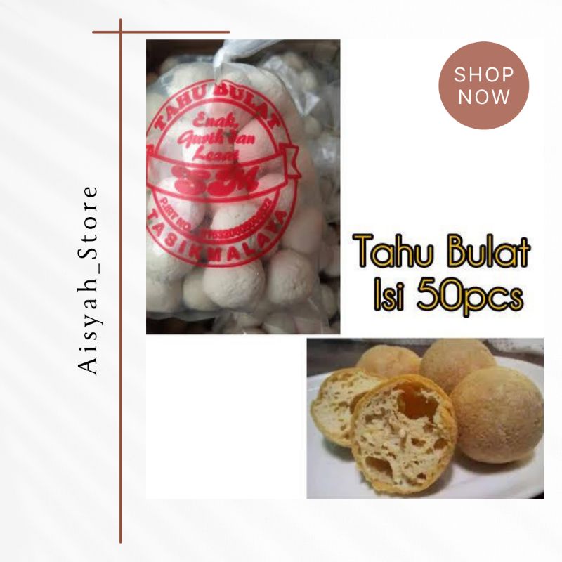 

Tahu Bulat mini isi 50 asli tasik