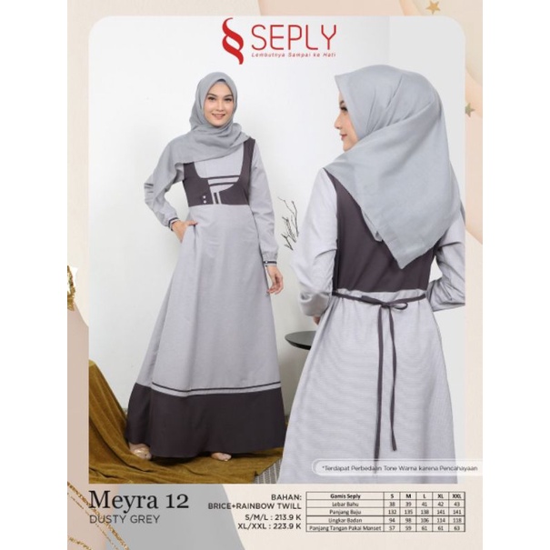 MEYRA 12 DUSTY GREY | GAMIS BY SEPLY TERBARU 2022 | GAMIS TERMURAH