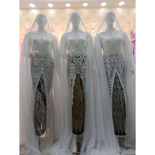 kebaya pengantin/kebaya akad/kebaya modern/kebaya mewah