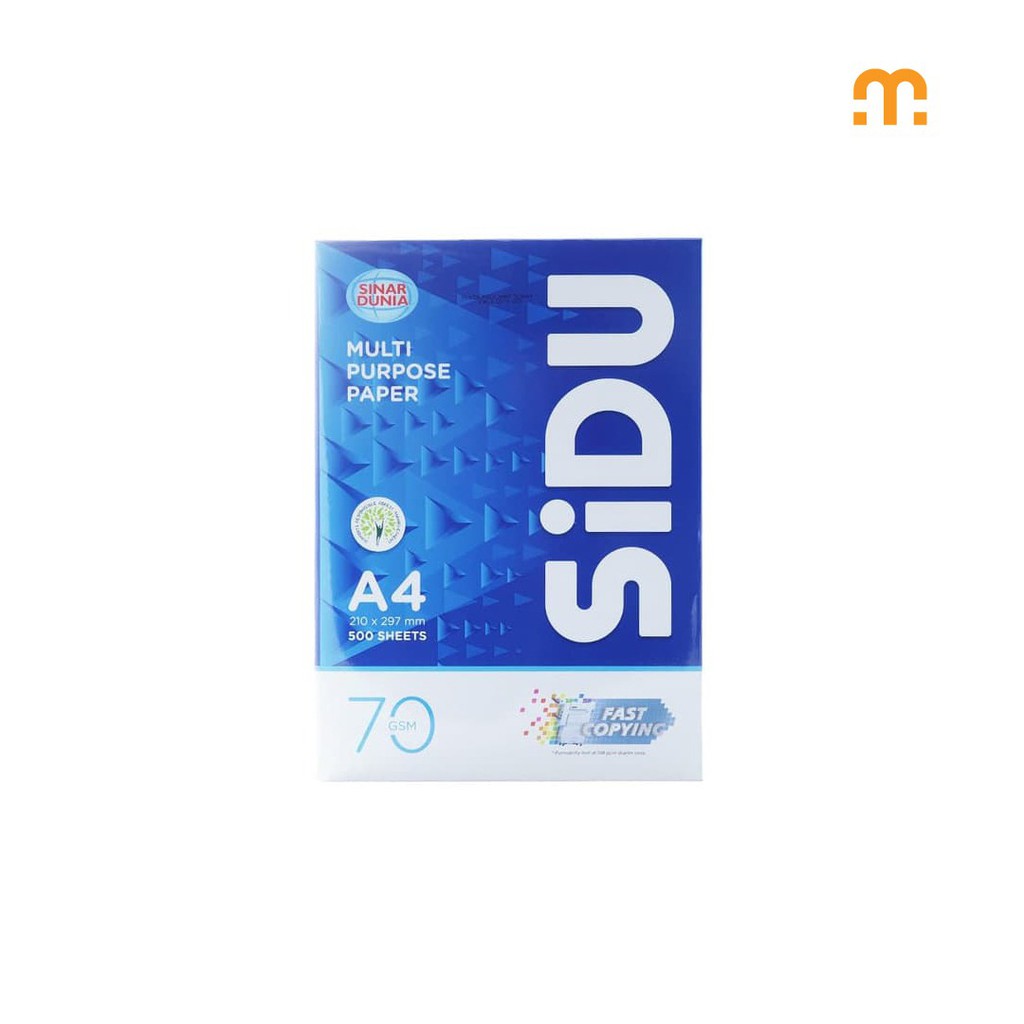 

Kertas HVS Sinar Dunia SIDU A4 70 Gram / Rim