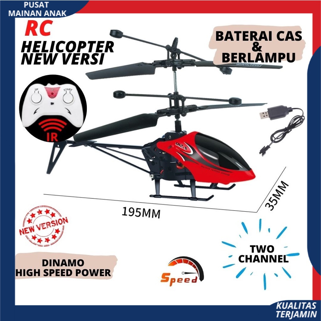 RC HELICOPTER HELIKOPTER 2.5 channel &amp;  remote control helicopter New Gyro Baterai Cas Berlampu