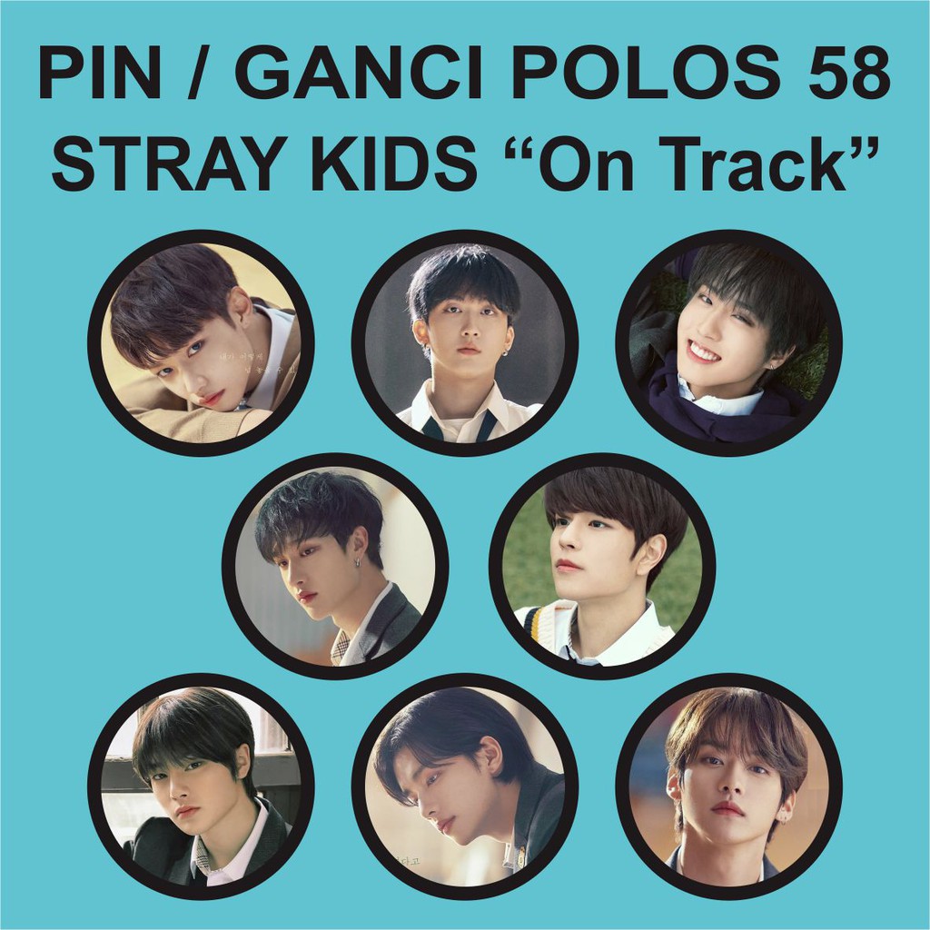 PIN / GANTUNGAN KUNCI POLOS 58 MM - STRAYKIDS On Track