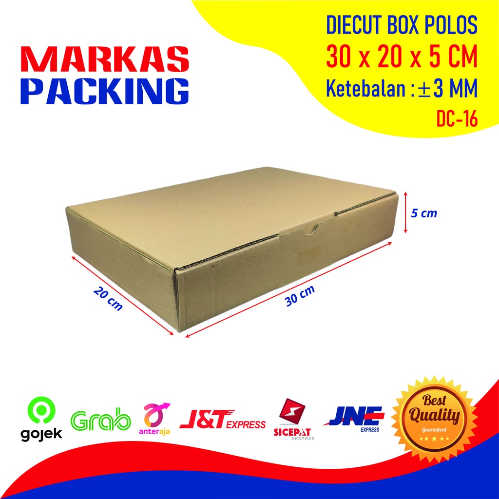

Kardus Box Die Cut 30x20x5 CM Kotak Dus Packing