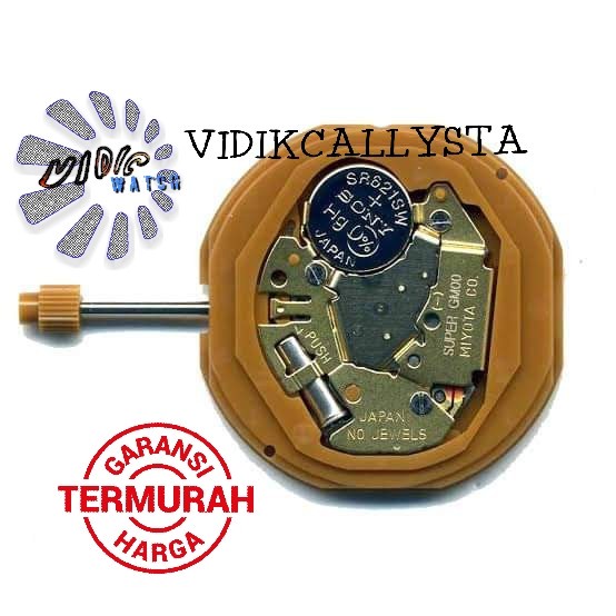 MESIN JAM TANGAN MOVEMENT MIYOTA GM00 TANGGAL HARI SAMPING ORIGINAL