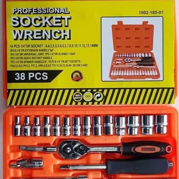 kenmaster kunci sok set 38 pcs premium professional socket wrench