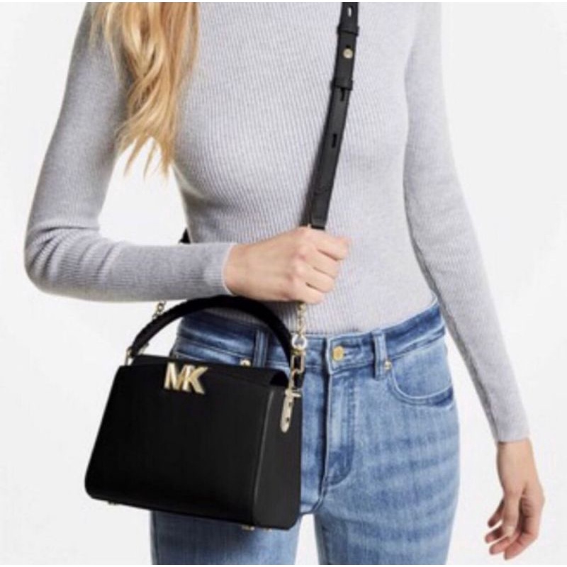 Michael Kors Karlie Small Leather Satchel In Black - ORIGINAL 100%