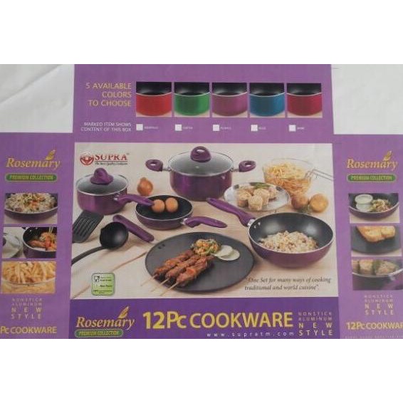 PANCI SET SUPRA ROSEMARY 12 PCS + Pisau Set 3 Pcs Kurir VIA GO SEND masih banyak