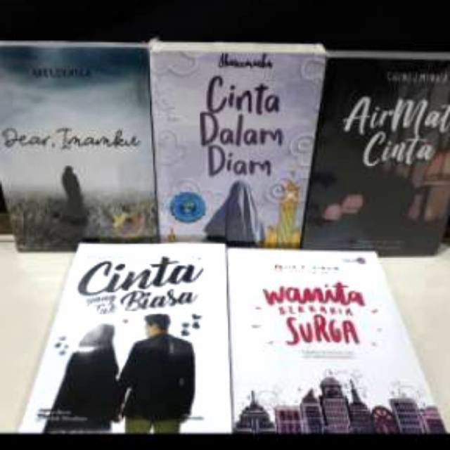 

PROMO!!! 1 PAKET 5 NOVEL BEST SELLER ISLAM TERMURAH