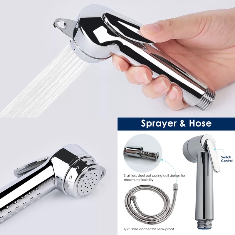 Toilet Shower Bidet Kloset / Shower Cebok Kamar Mandi Set Chrome A53