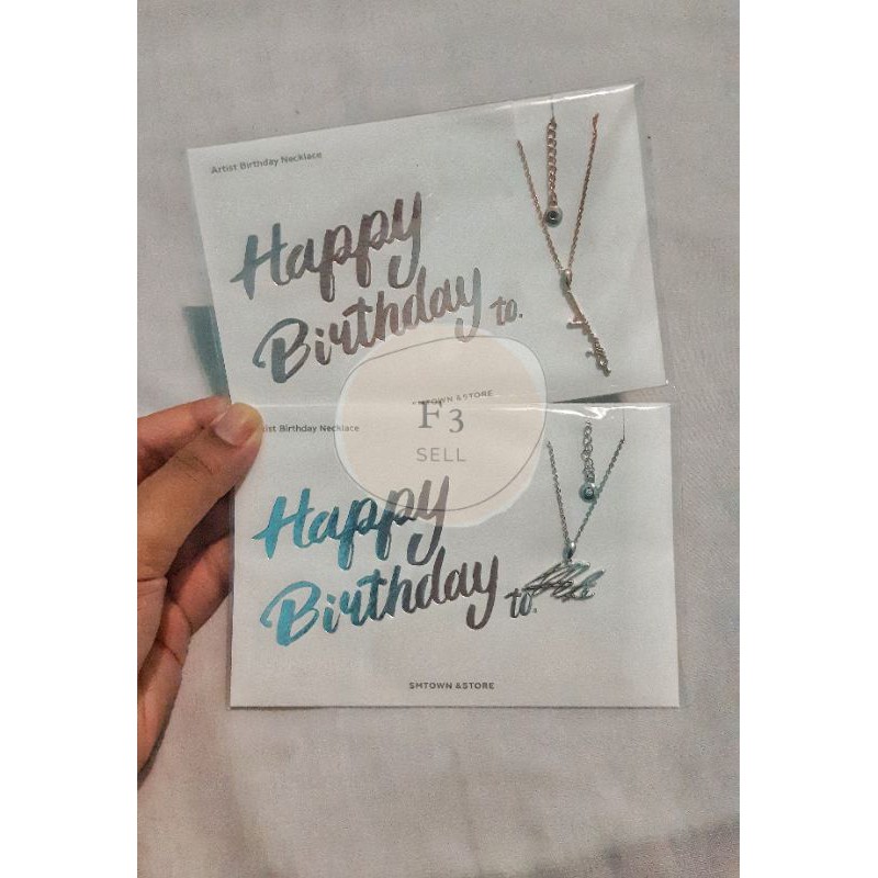 SM Birthday Necklace Siwon & Eunhyuk