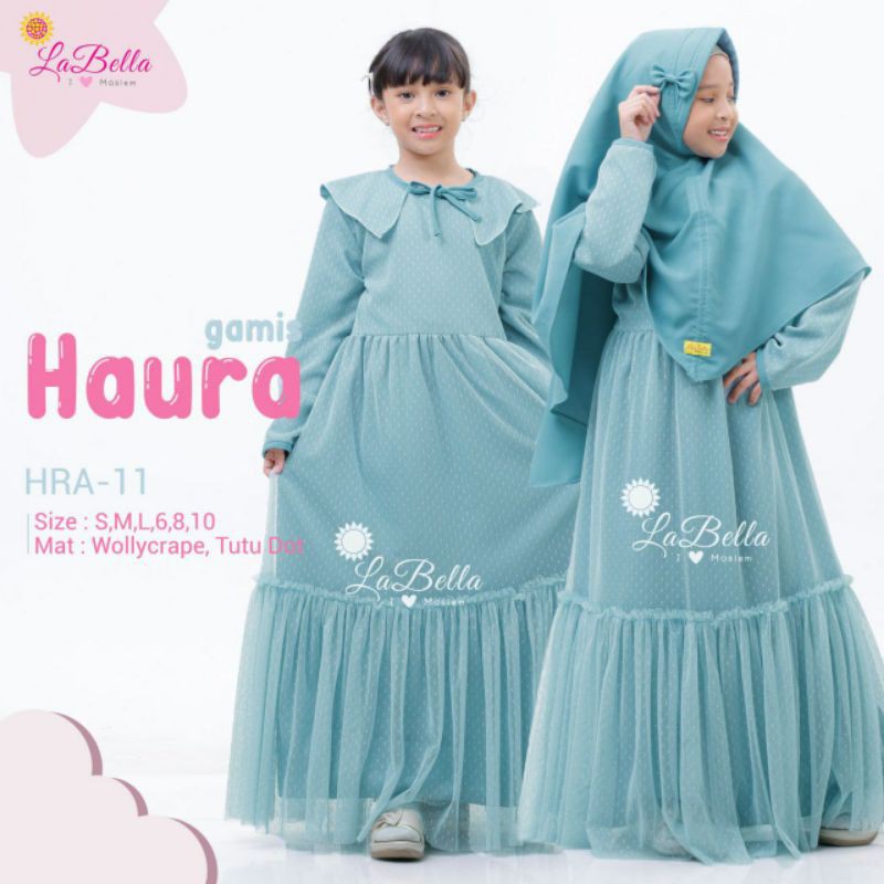 gamis Haura by labella anak open PO