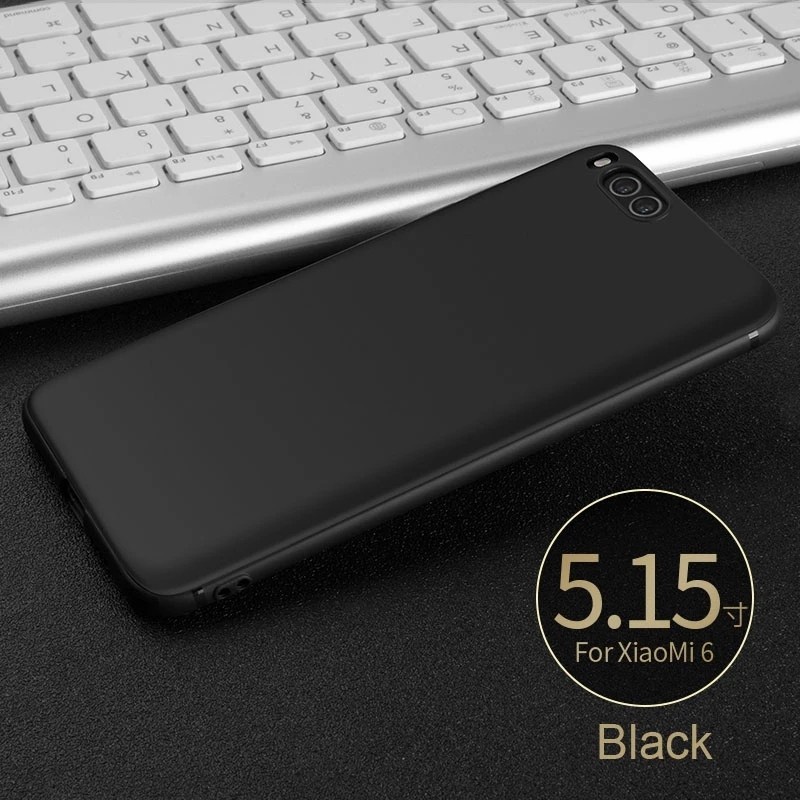 CASE XIAOMI MI6 MI 6 SOFT CASE MATTE BLACK DOFF SLIM FIT CASE