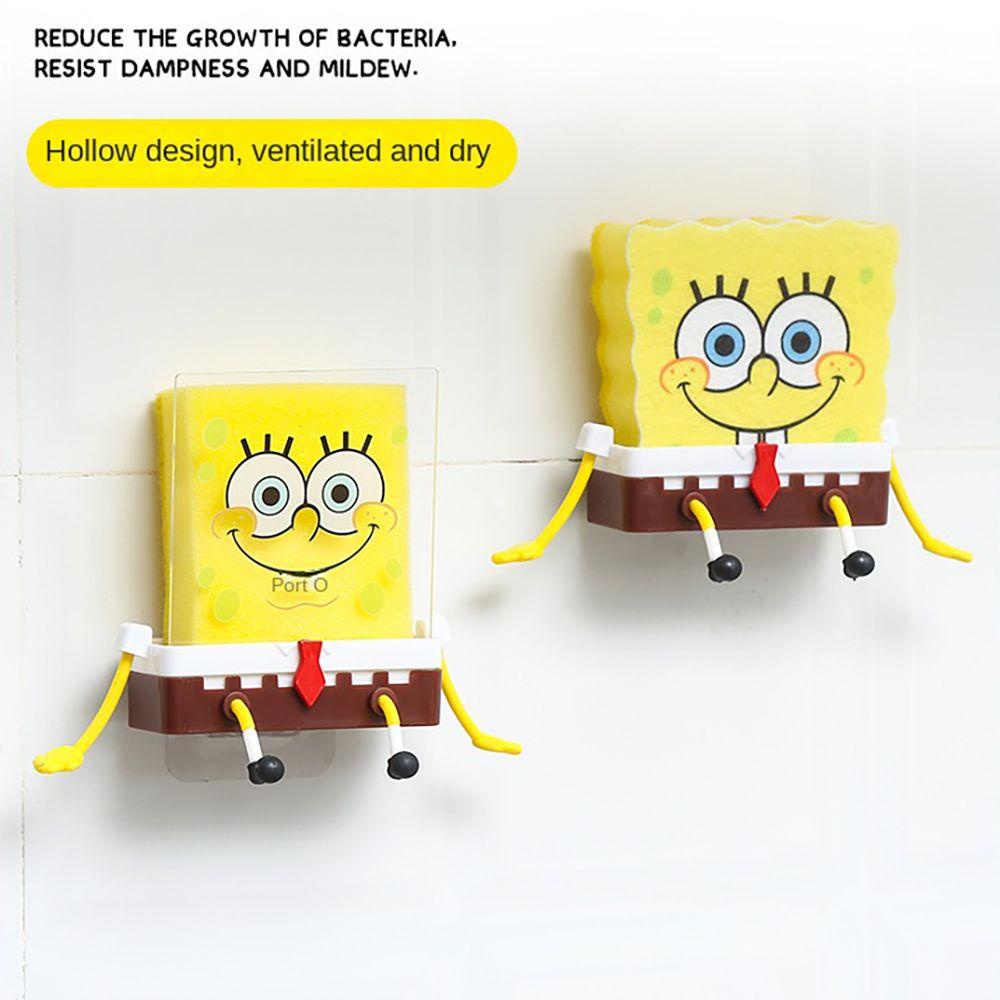 Solighter Sponge Holder Spongebob Penyimpanan Dapur Rumah Tangga